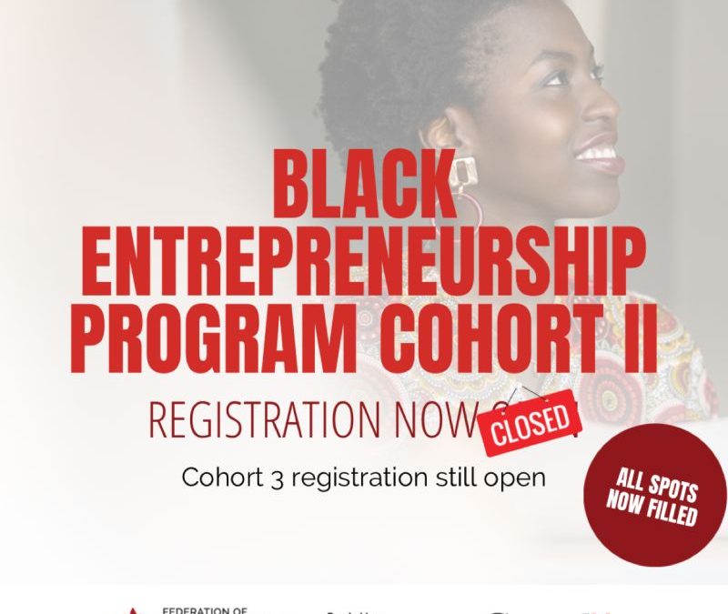 Registration for Cohort 2 of Black Entrepreneurship Program Now Closed