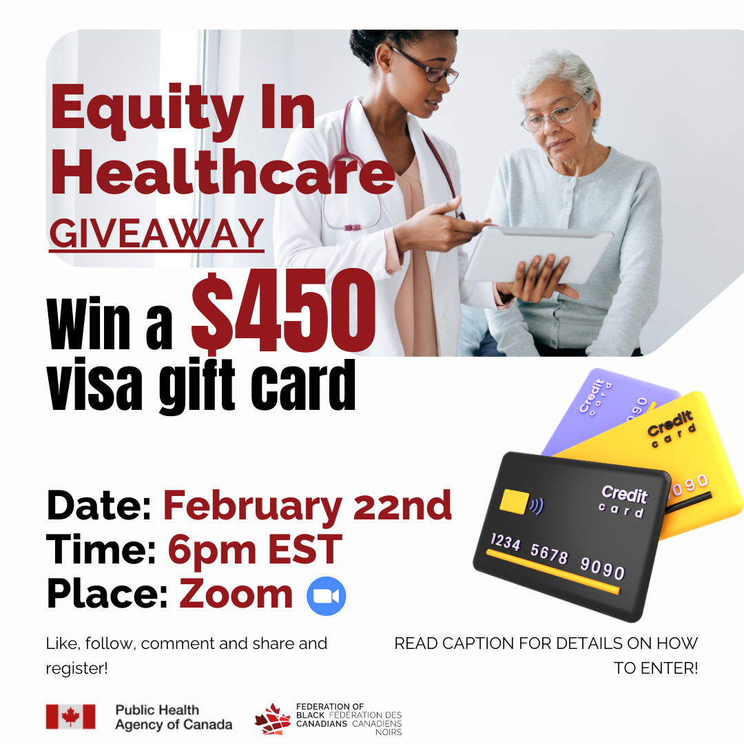 Equity in Healthcare poster, February 22nd 6pm EST on Zoom