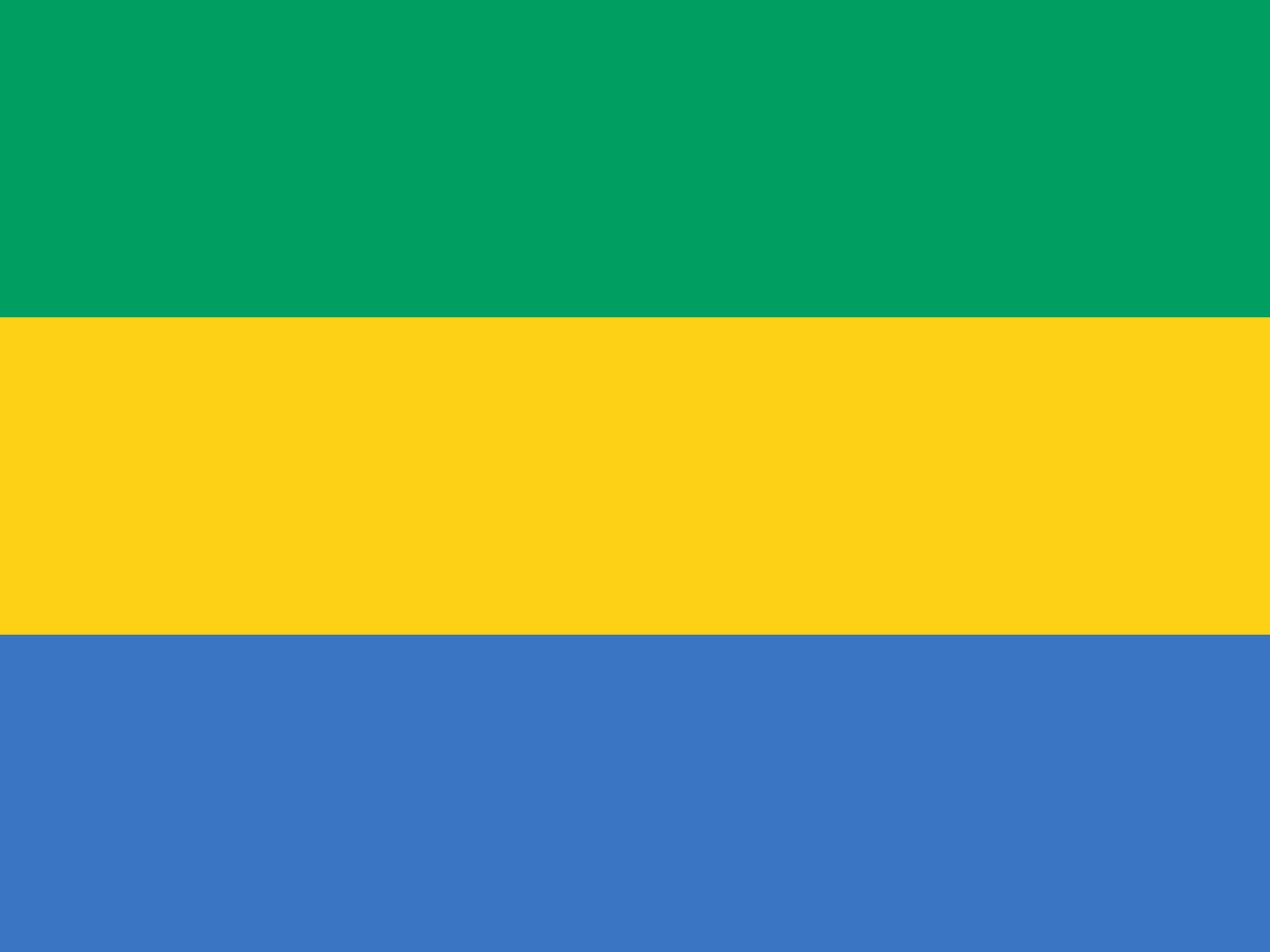 green stripe, yellow stripe, and blue stripe in a flag