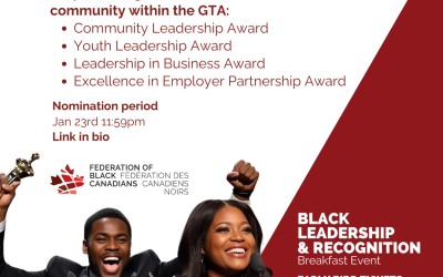 Celebrate Black Leadership: Nominations Now Open for the 2026 Black Leadership Breakfast Awards
