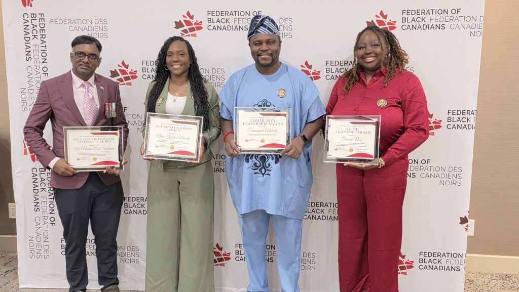 Dr. Narine Dat Sookram, Nik-Keisha Moodie, Emmanuel Adebola, Tenisha Noel