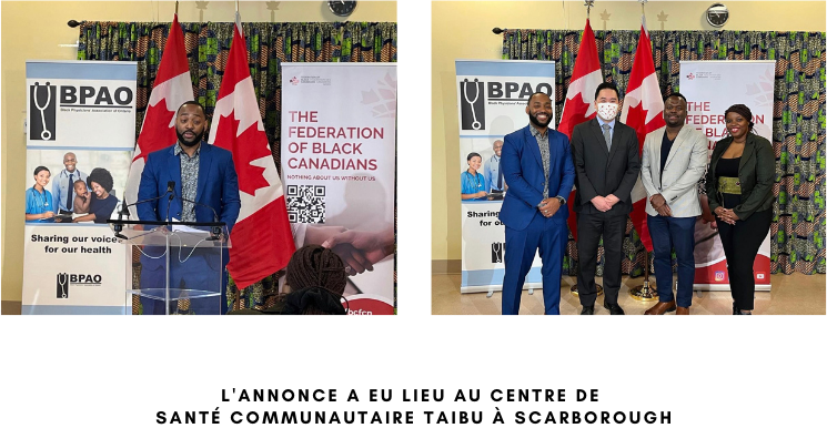 L'annonce a eu lieu au Centre de santé communautaire Taibu à Scarborough